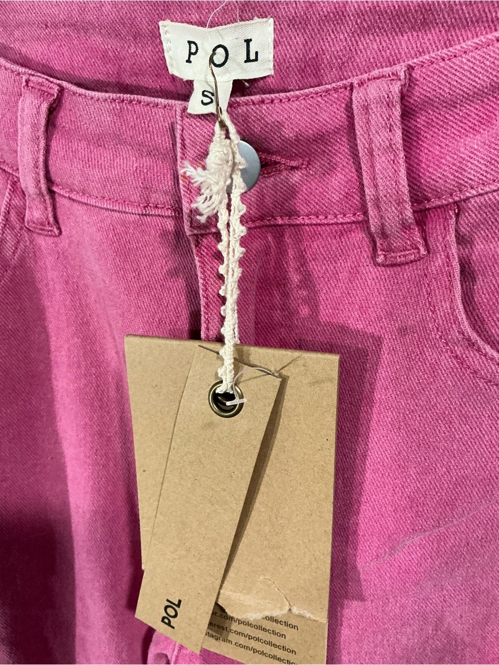POL Pink Embroidered Flare Jeans - Picture 2 of 9